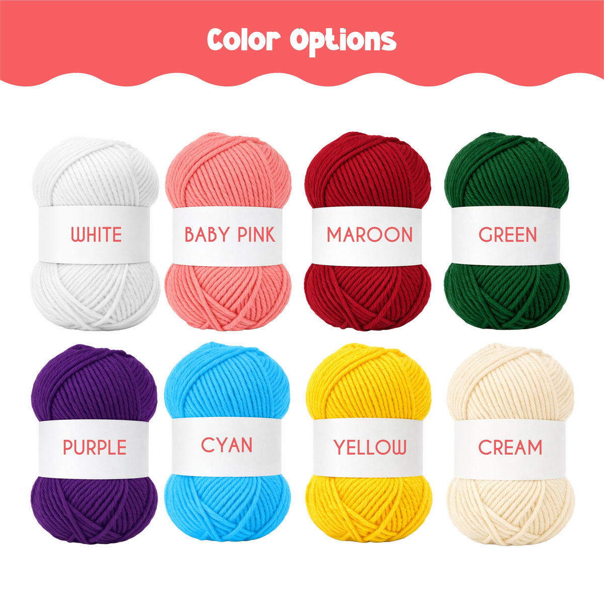 Nibras Crochet Kit with 8 Yarn Colors, Crochet Hooks & Accessories | Complete Crochet Set for Beginners & Adults